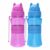 Sigdio Gourde pour Enfants Bouteille d’eau Enfant garçons et filles avec Paille sans BPA Gourde Sport pour Maison, École et Activités extérieure (Blue et Violet)