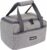 edihome, Sac Isotherme Repas, Lunch Box Isotherme, 8L, Déjeuner pour le travail, Portable, pour Manger pendant le voyage (Gris)